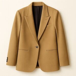 Zara Oversized Tan Blazer | XL | Quiet Luxury Workwear Staple